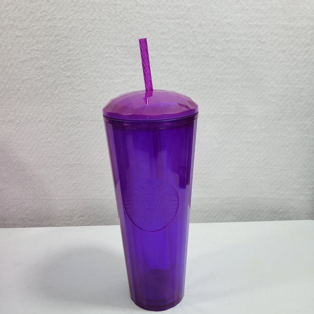 Starbucks Purple Kaleidoscope Domed 24oz Cold Cup Tumbler 21725-3M11 - Picture 3 of 3